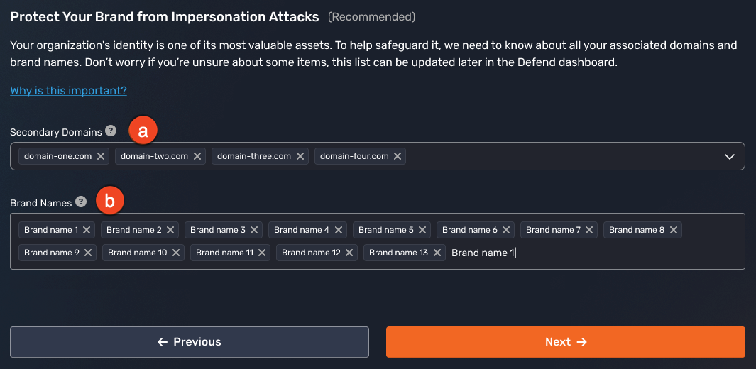 Impersonation page