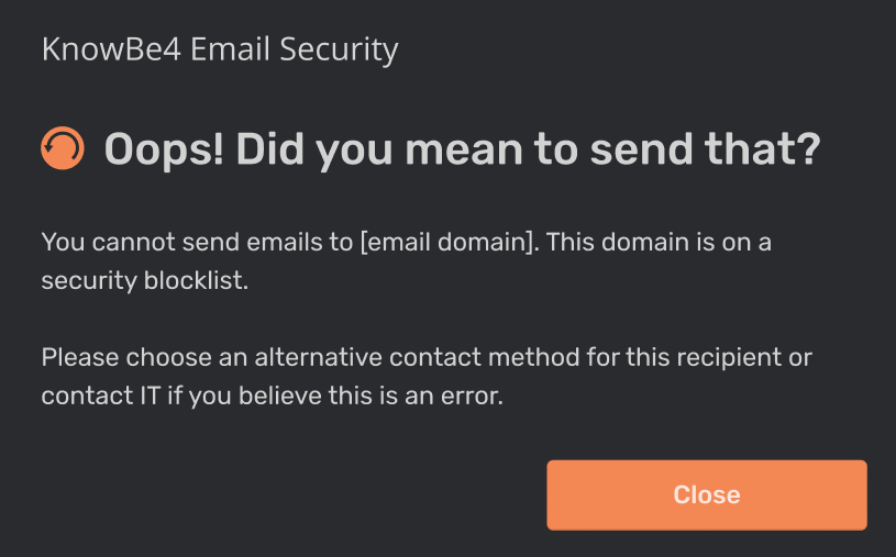 An image of an example blocklist nudge