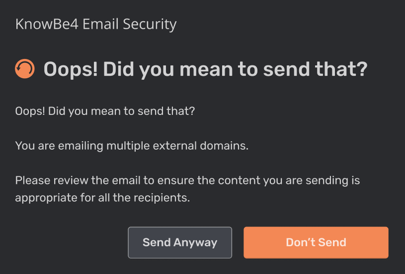 An image of an example external domain nudge