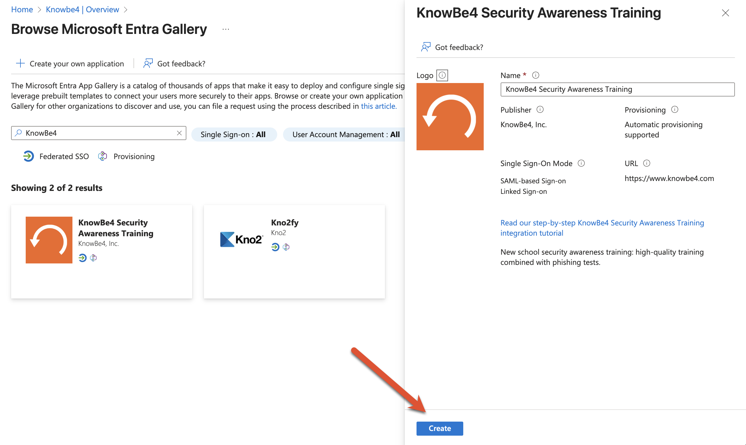 Microsoft Entra ID向けのSCIMの設定方法 | KnowBe4 ナレッジベース