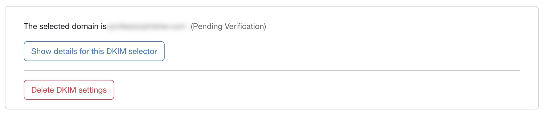 Selected Domain