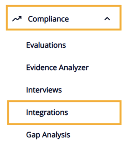 IntelliGRC integrations page